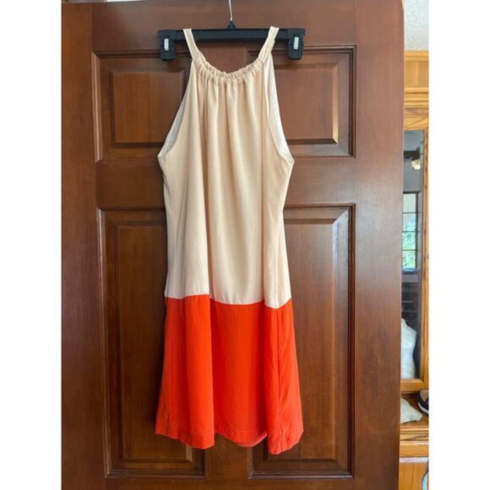 AMOUR VERT SILK HALTER DRESS LARGE